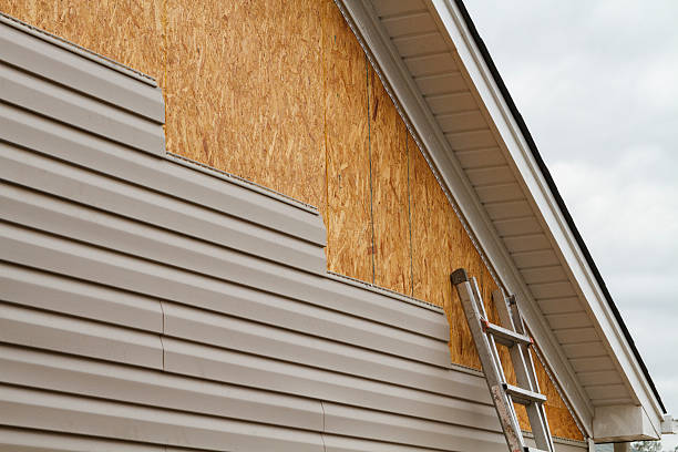 Professional Vinyl Siding technician working in Alexandria, IN